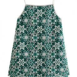 Levency Crochet Slip Mini Dress