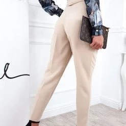 Levency New In Button High Waist Trouser Pants