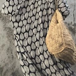 Levency Leaf Belted Kimono Cardigan