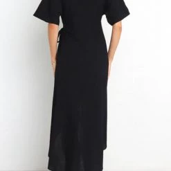 Levency Solid V Neck Tulip Wrap Dress New In 20 Levency Solid V Neck Tulip Wrap Dress New In