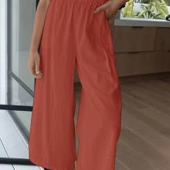 Levency Elasticised Paper Bag Style Pants New In