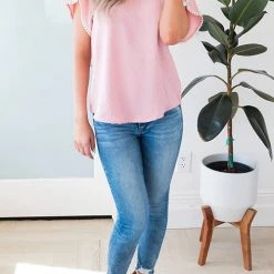 Levency New In Laced Up Sophisticated Blouse