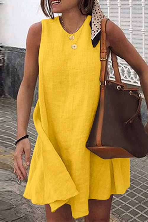 Levency Flowly O Neck Sleeveless Mini Dress 3 Levency Flowly O Neck Sleeveless Mini Dress