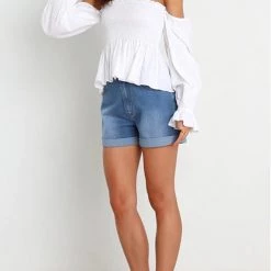 Levency New In Off Shoulder Flares Sleeve Blouse