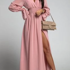 Levency New In Empire Waist V Neck Slit Maxi Dress 32 Levency New In Empire Waist V Neck Slit Maxi Dress