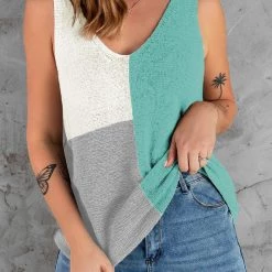 Levency Color Block Sweater Tank New In 25 Levency Color Block Sweater Tank New In