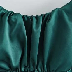 Levency New In Satin Gathered Bust Slip Mini Dress