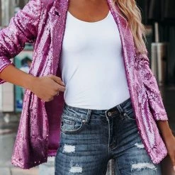 Levency New In Break The Bank Sequin Blazer 43 Levency New In Break The Bank Sequin Blazer