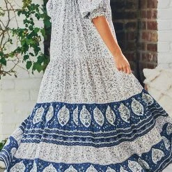 Levency New In Paisley Print Maxi Dress