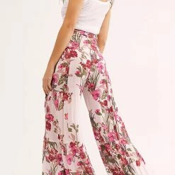 Levency Print Belted Palazzo Pant