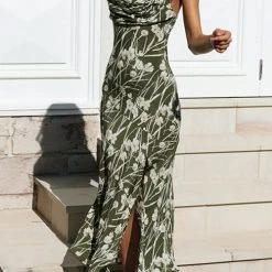 Levency Pleated Bust SlitSlip Dress 47 Levency Pleated Bust SlitSlip Dress