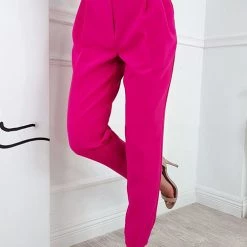 Levency New In Button High Waist Trouser Pants