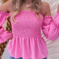 Levency New In Off Shoulder Flares Sleeve Blouse