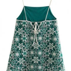 Levency Crochet Slip Mini Dress