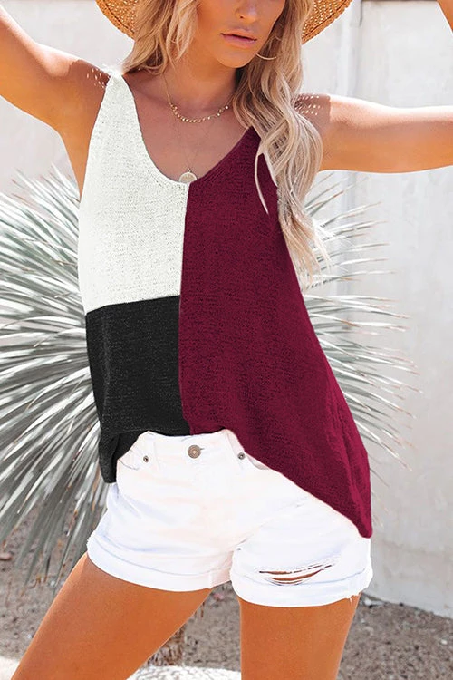 Levency Color Block Sweater Tank New In 6 Levency Color Block Sweater Tank New In