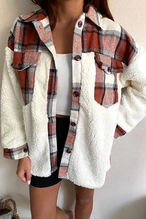 Levency All Your Own Plaid Sherpa Jacket New In 5 Levency All Your Own Plaid Sherpa Jacket New In