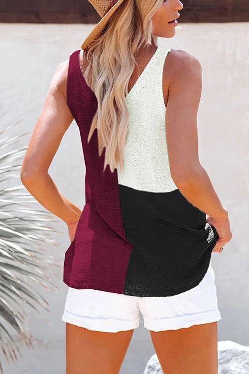 Levency Color Block Sweater Tank New In 22 Levency Color Block Sweater Tank New In