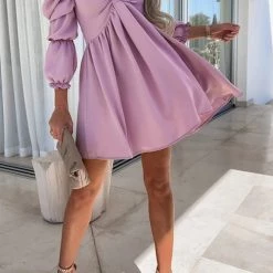 Levency New In Off Shoulder Seven Sleeve Mini Dress