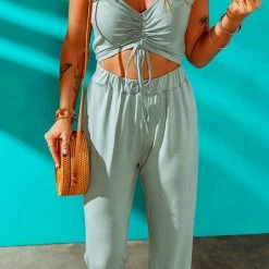 Levency Drwatring Cutout Slip Jumpsuit New In