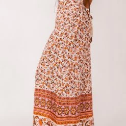 Levency Boho Floral Wide Leg Palazzo Pants New In