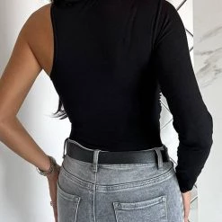 Levency Spirit Irregular Sleeves Twist Top New In