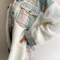 Levency All Your Own Plaid Sherpa Jacket New In 22 Levency All Your Own Plaid Sherpa Jacket New In