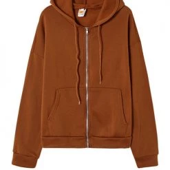 Levency Pockets Loose Hoodie Coat