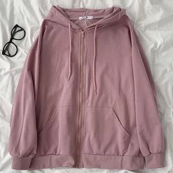 Levency Pockets Loose Hoodie Coat