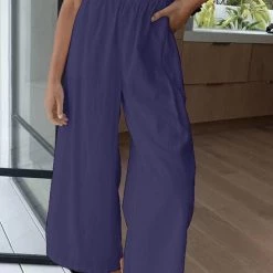 Levency Elasticised Paper Bag Style Pants New In