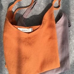 Levency New In Solid Linen Tank Top