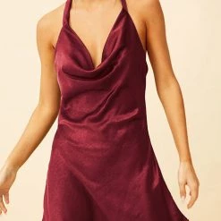 Levency New In Cowl Neck Backless Mini Dress 36 Levency New In Cowl Neck Backless Mini Dress