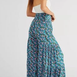 Levency Print Belted Palazzo Pant