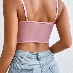 Levency The Gardenia Mesh Embroidery Bustier