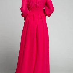 Levency New In Empire Waist V Neck Slit Maxi Dress 34 Levency New In Empire Waist V Neck Slit Maxi Dress