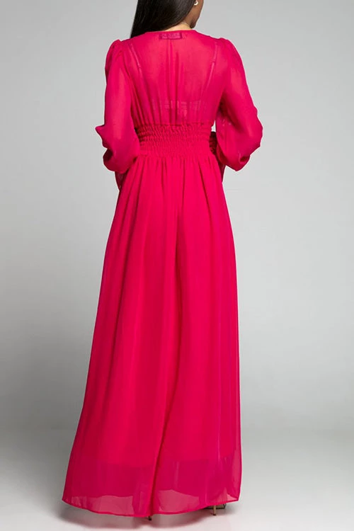 Levency New In Empire Waist V Neck Slit Maxi Dress 16 Levency New In Empire Waist V Neck Slit Maxi Dress