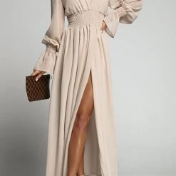 Levency New In Empire Waist V Neck Slit Maxi Dress 26 Levency New In Empire Waist V Neck Slit Maxi Dress