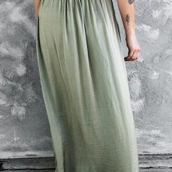 Levency New In Slit Drawstring Maxi Skirts