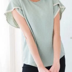 Levency New In Laced Up Sophisticated Blouse