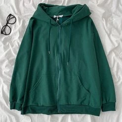 Levency Pockets Loose Hoodie Coat