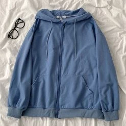 Levency Pockets Loose Hoodie Coat