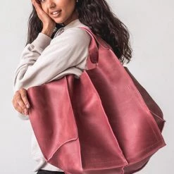 Levency Oversized Leather Tote Bag New In