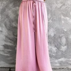 Levency New In Slit Drawstring Maxi Skirts