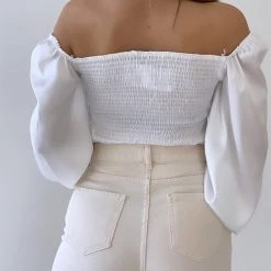 Levency Square Neck Lace Up Top