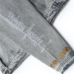 Levency Vincent Van Gogh Embroidered Denim Jacket