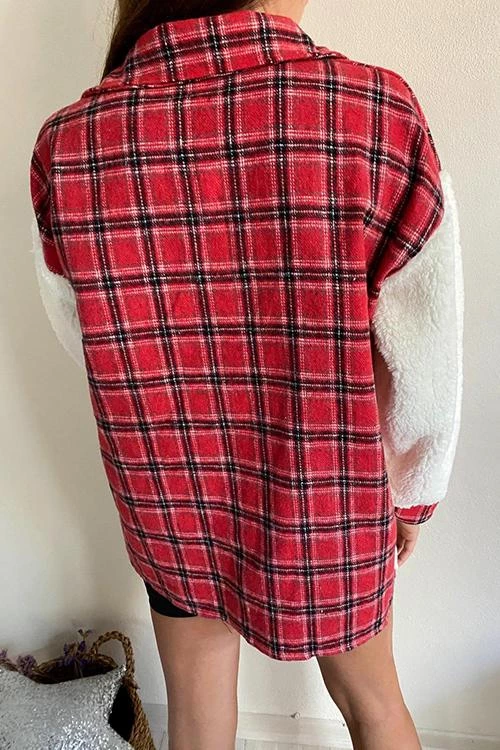 Levency All Your Own Plaid Sherpa Jacket New In 7 Levency All Your Own Plaid Sherpa Jacket New In