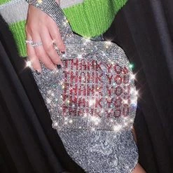 Levency Sparkly THANK YOU Hand Bag New In