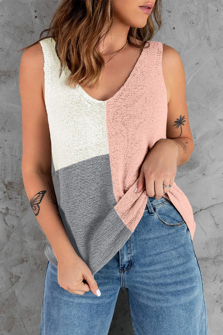 Levency Color Block Sweater Tank New In 2 Levency Color Block Sweater Tank New In