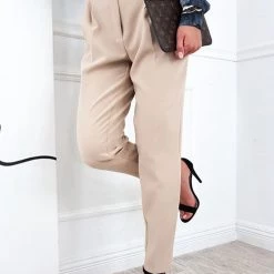 Levency New In Button High Waist Trouser Pants