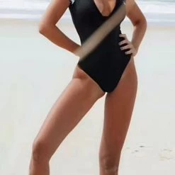 Levency Flroal Short Sleeve One Piece Swimwear New In