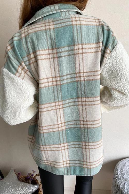 Levency All Your Own Plaid Sherpa Jacket New In 12 Levency All Your Own Plaid Sherpa Jacket New In